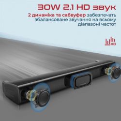 Акустична система Promate StreamBar-30 Black (streambar-30.black) - Картинка 3