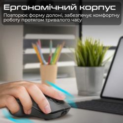Мышка Promate Samo Wireless/Bluetooth Black (samo.black) - Картинка 3