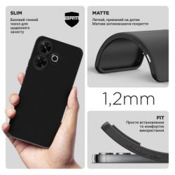 ����� ��� ���������� �������� Armorstandart Matte Slim Fit Xiaomi Redmi 13 4G Camera cover Black (ARM78261) - �������� 3