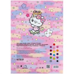Кольоровий папір Kite А4 двосторонній Hello Kitty 15арк/15 кол (HK24-250) - Картинка 4