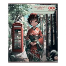 Зошит ZiBi набір учнівських ANIME 48 аркушів клітинка 10 штук, 8 предметів (ZB.1704-99) - Картинка 4