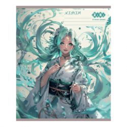 Зошит ZiBi набір учнівських ANIME 48 аркушів клітинка 10 штук, 8 предметів (ZB.1704-99) - Картинка 6