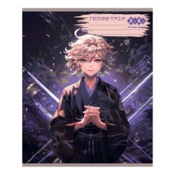 Зошит ZiBi набір учнівських ANIME 48 аркушів клітинка 10 штук, 8 предметів (ZB.1704-99) - Картинка 9