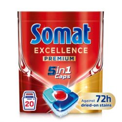 Таблетки для посудомийних машин Somat Excellence 5-в-1 20 шт. (9000101808384) - Картинка 2
