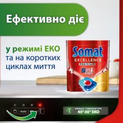 Таблетки для посудомийних машин Somat Excellence 5-в-1 20 шт. (9000101808384) - Картинка 6