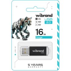 USB   Wibrand 16GB Cougar Black USB 2.0 (NL2.0/16P1B) -  2