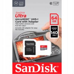 Карта памяти SanDisk 64GB microSD Class 10 A1 R-140 (SDSQUAB-064G-GN6IA) - Картинка 4