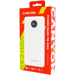 ������� ������������ Canyon PB-2002 20000mAh, PD/20W, QC/3.0/22.5W, White (CNE-CPB2002W) - �������� 4