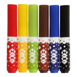 Фломастери ZiBi BABY Line SUPER JUMBO SUPERWASHABLE 6 кольорів (ZB.2816) - Картинка 2