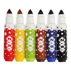 Фломастери ZiBi BABY Line SUPER JUMBO SUPERWASHABLE 6 кольорів (ZB.2816) - Картинка 3