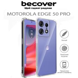 Чехол для мобильного телефона BeCover Anti-Shock Motorola Edge 50 Pro Clear (711781) - Картинка 5