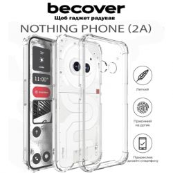����� �� ��������� �������� BeCover Anti-Shock Nothing Phone (2a) Clear (711793) - �������� 5