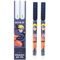 Ручка гелева Kite пиши-стирай Naruto синя, 2 шт у пеналі (NR24-069) - Картинка 2