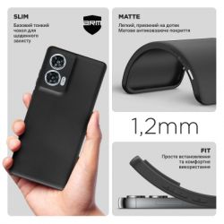 Чехол для мобильного телефона Armorstandart Matte Slim Fit Motorola Edge 50 Fusion Camera cover Black (ARM77294) - Картинка 3