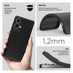 ����� �� ��������� �������� Armorstandart Matte Slim Fit Motorola G85 5G Camera cover Black (ARM77296) - �������� 3
