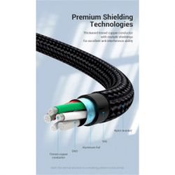 Дата кабель USB 2.0 AM to 2хUSB-C M 1.0m Y-Splitter Charging Cable 2.4А 480Mbps Aluminum Al Vention (CQOHF) - Картинка 12