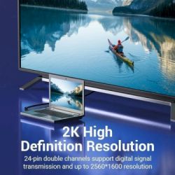 ������ ������������� DVI to DVI 24+1pin 8.0m 2K 60Hz ferrite Vention (EAEBK) - �������� 6