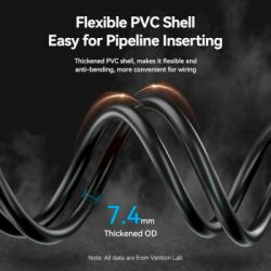 ������ ������������� HDMI M to HDMI F 5.0m V2.0 4K 60Hz PVC Vention (AHCBJ) - �������� 9