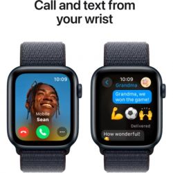 �����-���� Apple Watch SE 2024 GPS 44mm Midnight Aluminium Case with Ink Sport Loop (MXEP3QH/A) - �������� 4