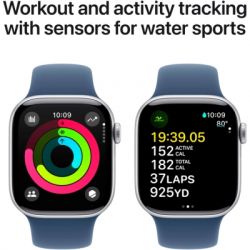 �����-���� Apple Watch Series 10 GPS 42mm Silver Aluminium Case with Denim Sport Band - M/L (MWWC3QH/A) - �������� 4