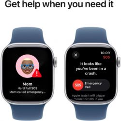 �����-���� Apple Watch Series 10 GPS 42mm Silver Aluminium Case with Denim Sport Band - M/L (MWWC3QH/A) - �������� 6