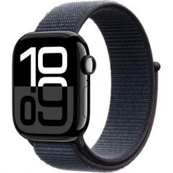 �����-���� Apple Watch Series 10 GPS 42mm Jet Black Aluminium Case with Ink Sport Loop (MWWG3QH/A)