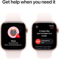 �����-���� Apple Watch Series 10 GPS 42mm Rose Gold Aluminium Case with Light Blush Sport Band - S/M (MWWH3QH/A) - �������� 6
