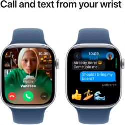 �����-���� Apple Watch Series 10 GPS 46mm Silver Aluminium Case with Denim Sport Band - S/M (MWWL3QH/A) - �������� 7