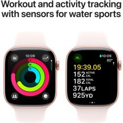 �����-���� Apple Watch Series 10 GPS 46mm Rose Gold Aluminium Case with Light Blush Sport Band - S/M (MWWT3QH/A) - �������� 4