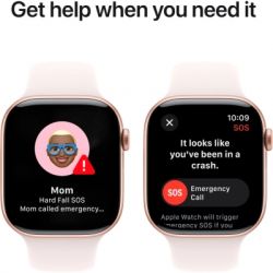 �����-���� Apple Watch Series 10 GPS 46mm Rose Gold Aluminium Case with Light Blush Sport Band - S/M (MWWT3QH/A) - �������� 6