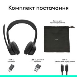 Навушники Logitech Zone 305 for Business Wireless/Bluetooth UC Black (981-001453) - Картинка 7