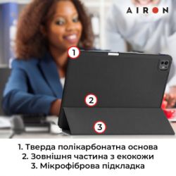 Чохол до планшета AirOn Premium SOFT iPad Pro 13 2024 + Film Black (4822352781129) - Картинка 9