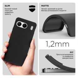 ����� �� ��������� �������� Armorstandart Matte Slim Fit OnePlus Nord 4 Black (ARM80286) - �������� 3