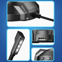 Мікрофон HP DHP-1100C RGB backlit 3.5мм+USB Black (DHP-1100C) - Картинка 4