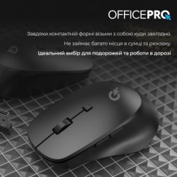 Мишка OfficePro M305B Silent Click Ergonomic Wireless Black (M305B) - Картинка 12