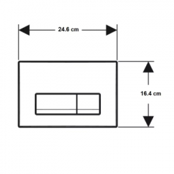 ������ ����� Geberit Delta50 Black matt (115.119.14.1) - �������� 3