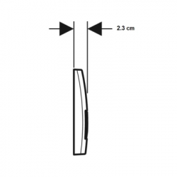 ������ ����� Geberit Delta50 Black matt (115.119.14.1) - �������� 4