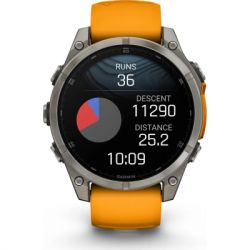 �����-���� Garmin fenix 8 47mm, AMOLED, Saph, Ti/Bare/Grpht, SparkOrg/GrphtBd, (010-02904-11) - �������� 10