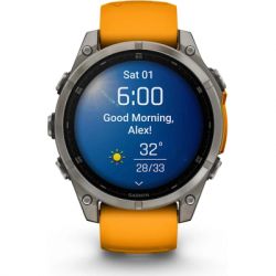 �����-���� Garmin fenix 8 47mm, AMOLED, Saph, Ti/Bare/Grpht, SparkOrg/GrphtBd, (010-02904-11) - �������� 12