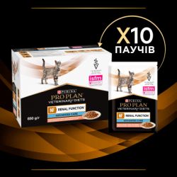 Влажный корм для кошек Purina Pro Plan Veterinary Diets NF Renal Function Advanced Care При патологии почек С лососем 10 x 85 г (7613287873699) - Картинка 8