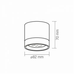 Світильник точковий Videx IP44 під лампу GX53 накладний Чорний (VL-SPF19A-B) - Картинка 3