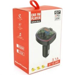 FM модулятор Voltronic Q7 з еквалайзером, 3.1A, PD18W, USB, TF (FM-Q7EQ) - Картинка 4