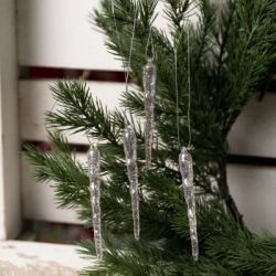 Ялинкова іграшка Novogod`ko Бурульки 10 cм 4 шт Пластик (974881) - Картинка 3