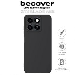Чохол до мобільного телефона BeCover ZTE Blade A55 Black (712287) - Картинка 5