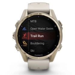 �����-���� Garmin fenix 8 43mm, AMOLED, Saph, SftGldSS/FgGry, FogGry/DkSndbnd, GPS (010-02903-11) - �������� 2
