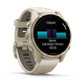 �����-���� Garmin fenix 8 43mm, AMOLED, Saph, SftGldSS/FgGry, FogGry/DkSndbnd, GPS (010-02903-11) - �������� 3
