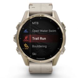 �����-���� Garmin fenix 8 43mm, AMOLED, Saph, SftGldSS/FogGryLeatherBnd, Excl, GPS (010-02903-40) - �������� 7