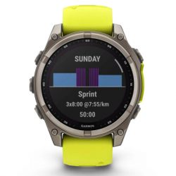 �����-�������� Garmin fenix 8 47mm,Saph Solar, BareTi/Graphite,AmpYe/GrphBnd (010-02906-21) - �������� 7