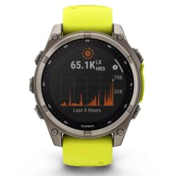 �����-�������� Garmin fenix 8 47mm,Saph Solar, BareTi/Graphite,AmpYe/GrphBnd (010-02906-21) - �������� 9