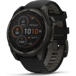 �����-�������� Garmin fenix 8 51mm,Saph Solar,CrbnGry Ti/Blk,Blk/PblGryBnd (010-02907-11)